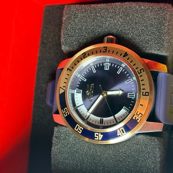 Invicta Navy and Gold Timepiece